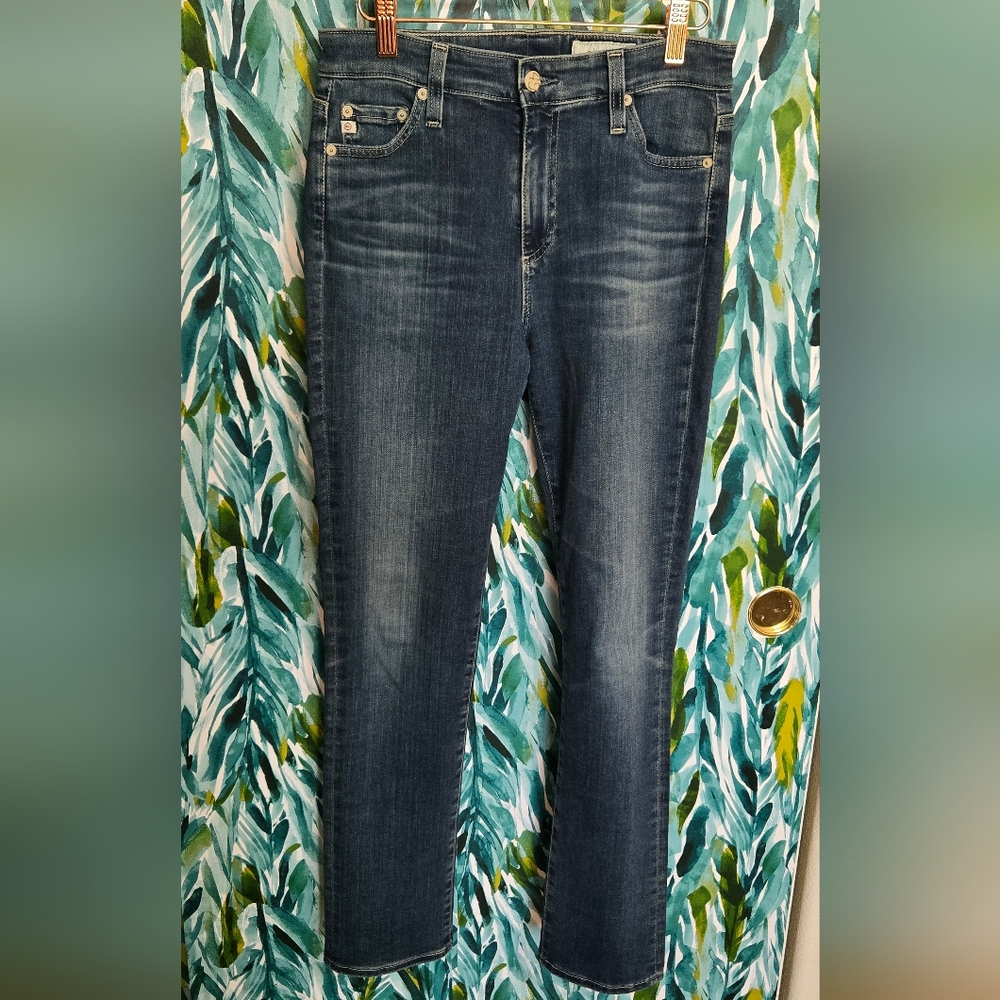 AG Mari High Rise Slim Straight Jeans